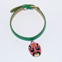 Bracelet vert Masque chinois rose et noir