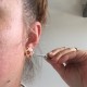Boucles d'oreilles puces Parterre de coccinelles Coccinelles
