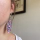 Boucles d'oreilles Miyuki navettes amérindiennes